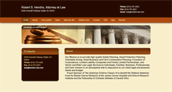 Desktop Screenshot of bobhendrix-law.com