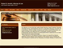 Tablet Screenshot of bobhendrix-law.com
